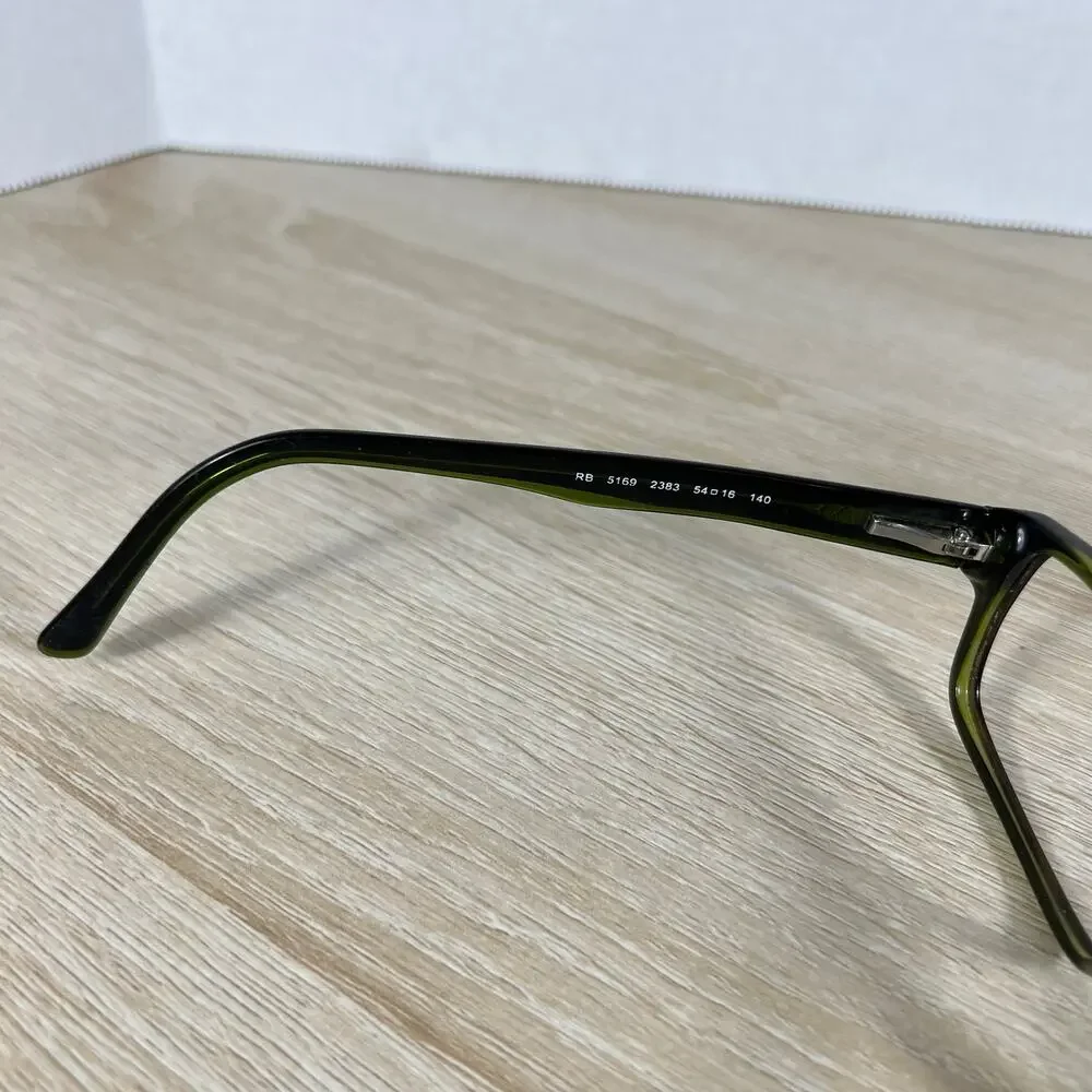 Ray-Ban RB5169 2383 Eyeglasses Green Rectangular Full Rim Frames 54-16-140